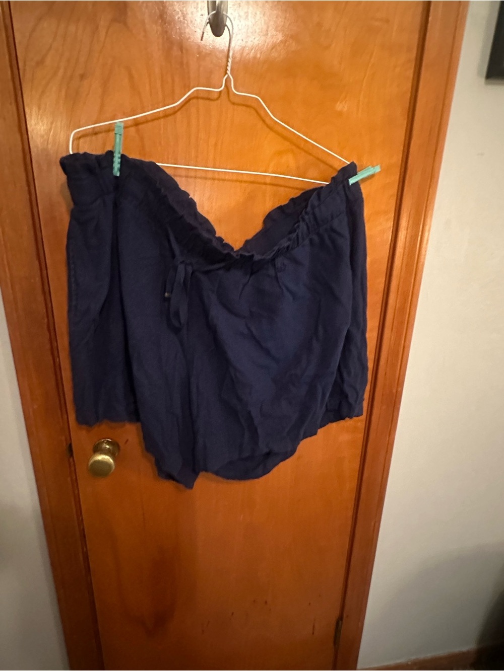 St. John's Bay Navy Elastic Waist Bermuda Shorts